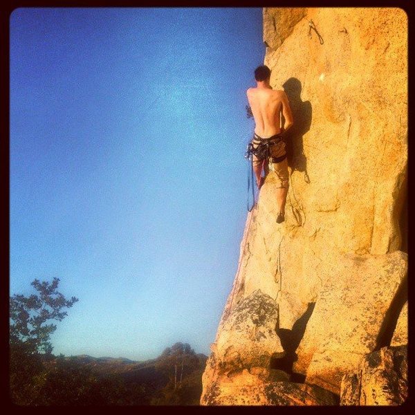 Beginning of the layback section of Hairy Airy
