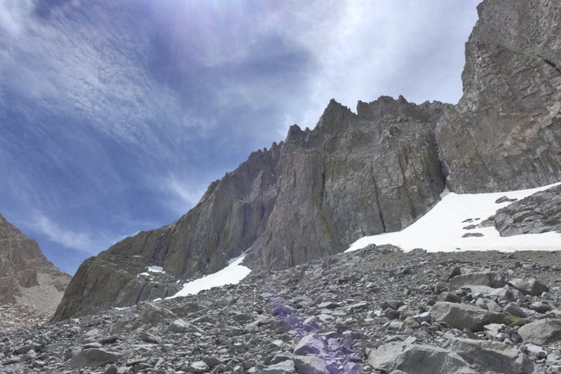 snowfield and Venusian Blind/Moon Goddess approach ledges in a low snow year