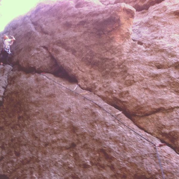 Gobbling gear mid way up.