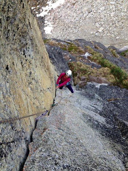 Adrienne Kentner on the excellent 5.9+ 4th pitch corner