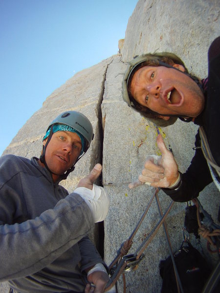 Psyched for the long wide crack pitch!