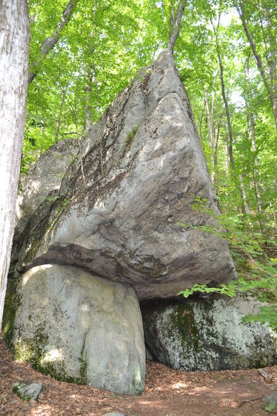 Climbing in The Big Boulder, Merrimack Valley