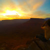 photos of people taking photos.. castle valley ridge sunrise