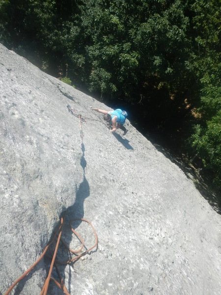 right side of the slabs