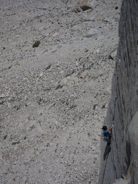 Caroline on the P3 splitter of Eye of the Storm