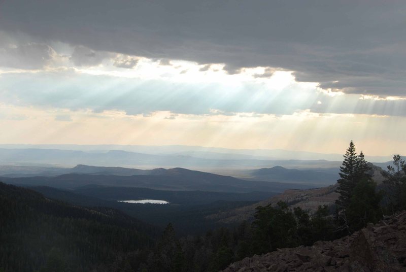Twilight view of Pine Lake from Jungle access road