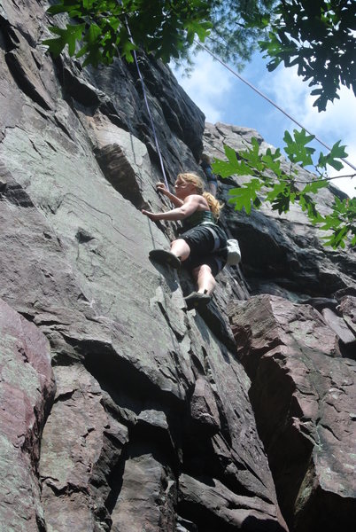 Recently new Madtown resident girl climbs Death and Disfiguration for the first time. She approved.