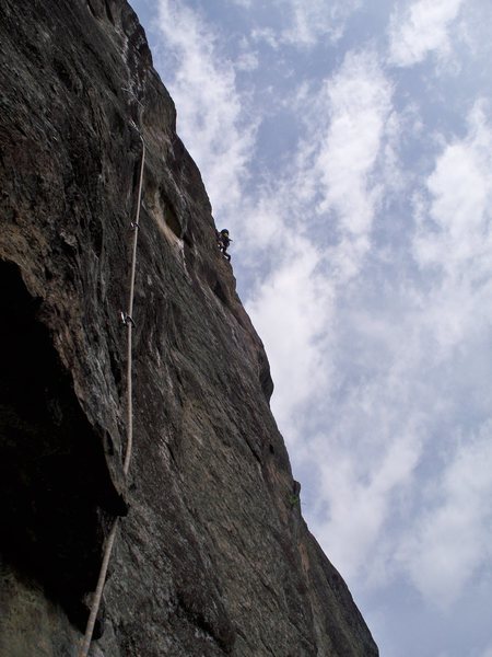 Jonathan near the end of the original finish of Science Friction