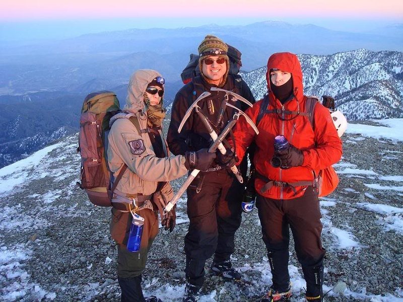 My good chumlies Bert, Fritz, and Dustin after the ridge.