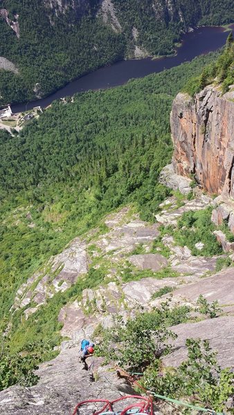 Here you can see the river and the Mhonarc wall.