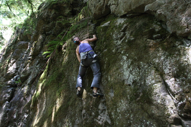 just passing the crux