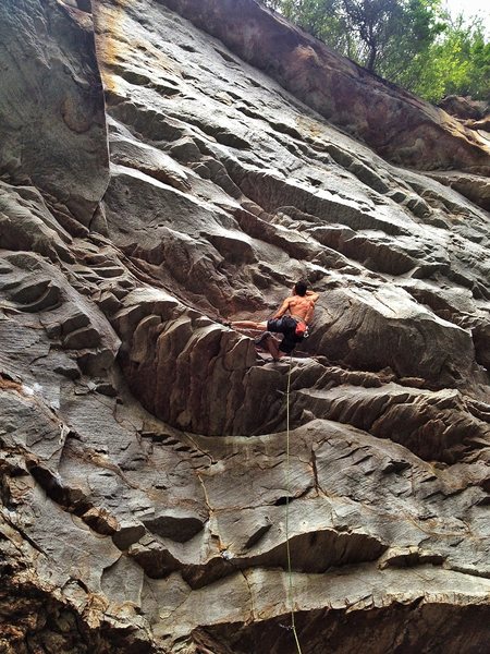 Using the gaston beta in the beginning of the crux.