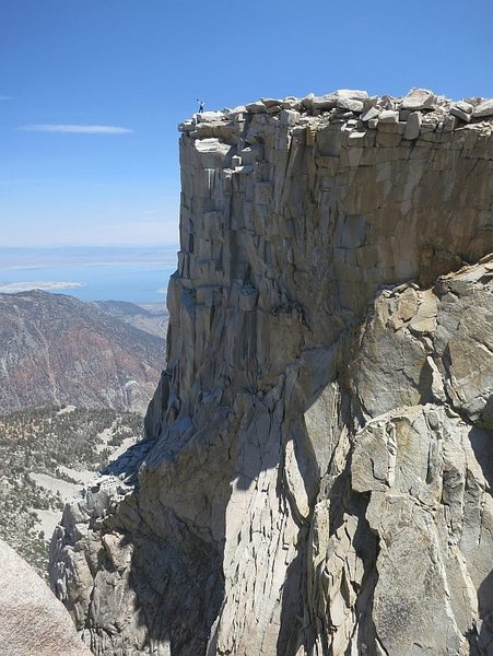 Summit shot, topping out on 3rd Pillar of Dana. Photo by Ryan. Sun 4 Aug 2013.