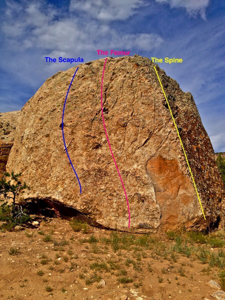 Skeletal Slab routes (2nd view).