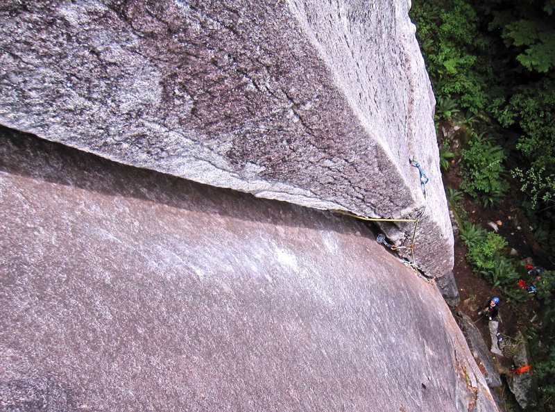 The view from near the top of Wet Dream (5.9).