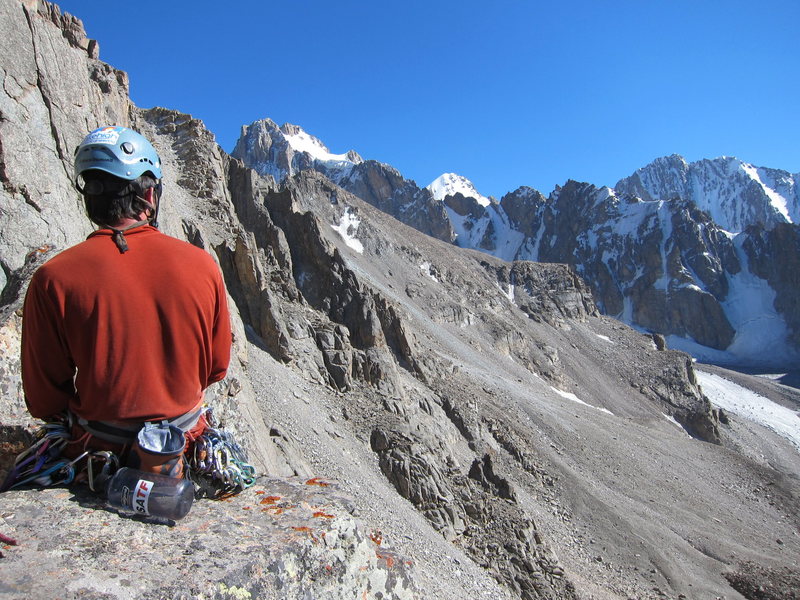 View from the top of the 5th pitch.