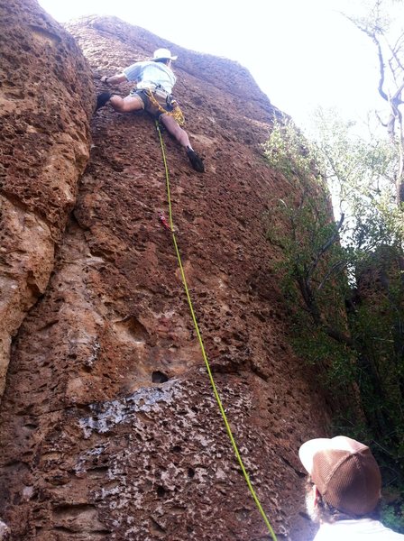 Justin leading the face.