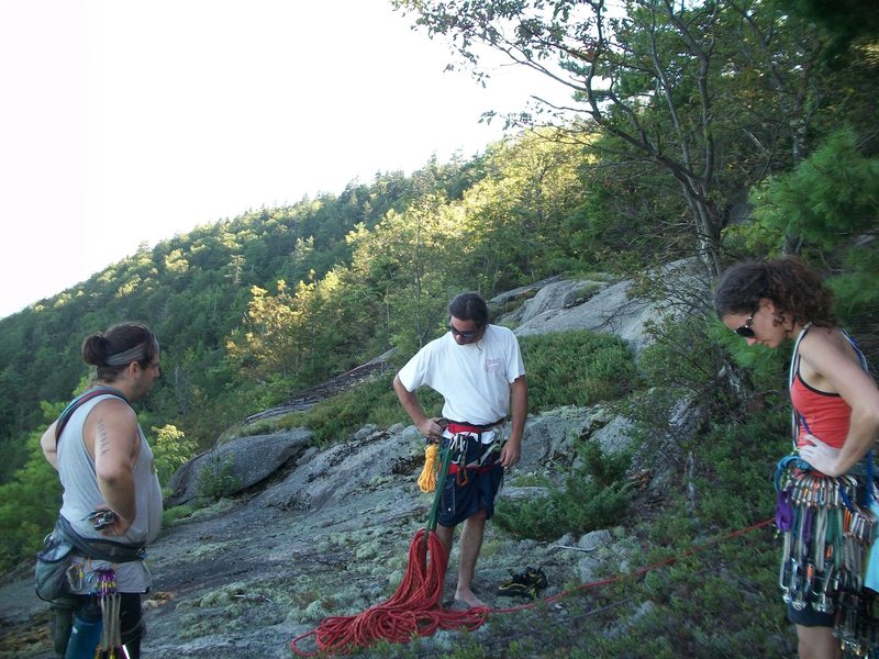 Chino members on the top of White Ledge after a nice summer climb.