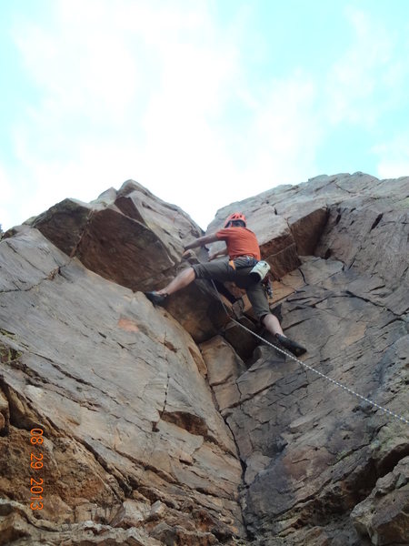 Ernesto is flying through the crux.