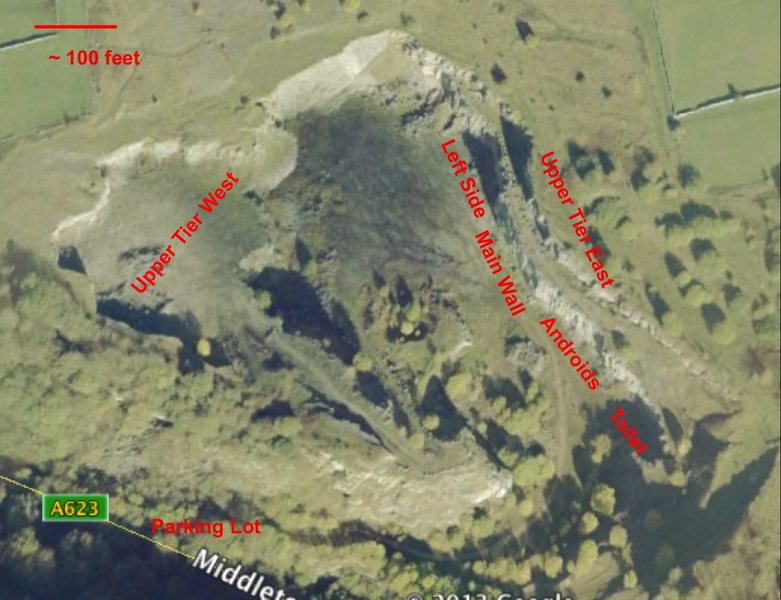 Rock Climbing in Horseshoe Quarry, United Kingdom