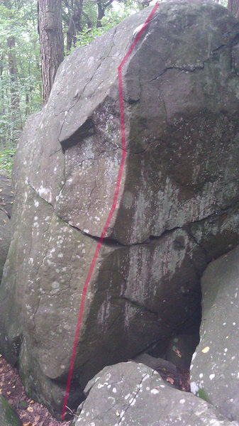 Climb the arete.