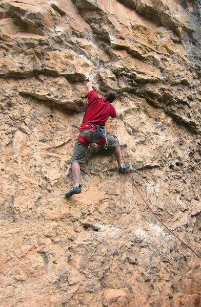 Rich starting up Cardinal Sin (5.12a).