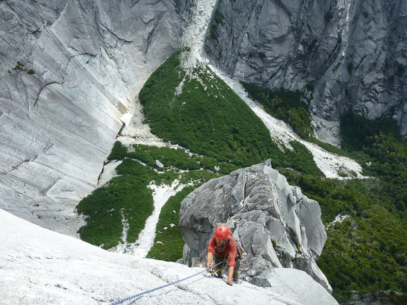 Wild man Rhane near the top.