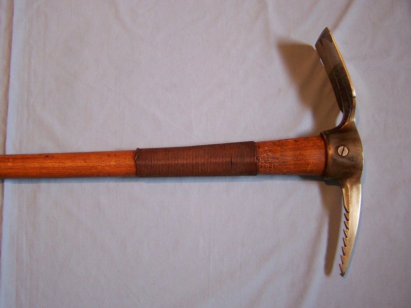 Homemade ice axe