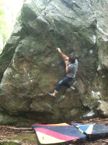 Start of the crux