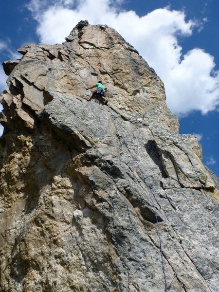 Final pitch, at the start of the layback.