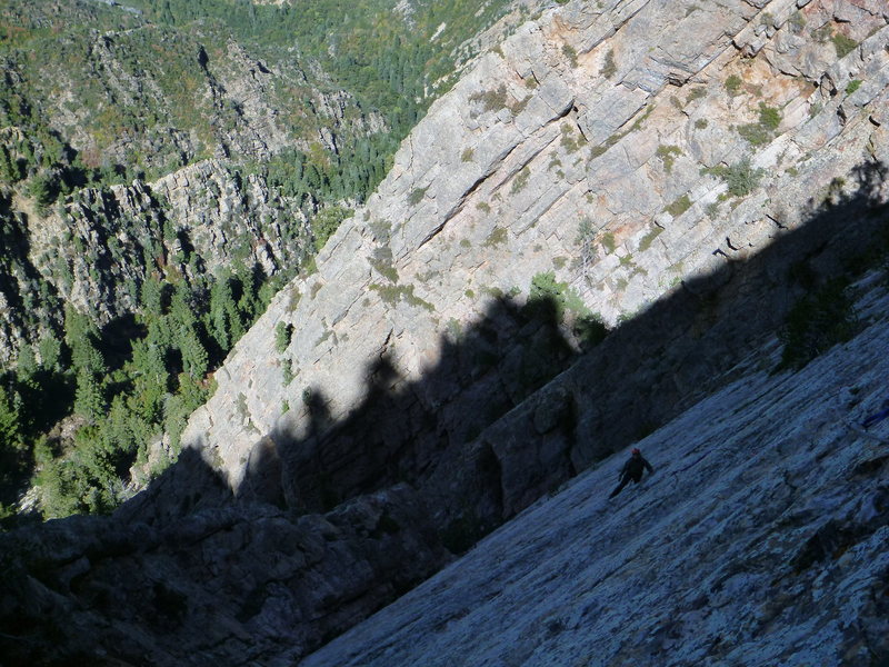 Getting near the top, this wall sees zero Sun on the fall equinox.