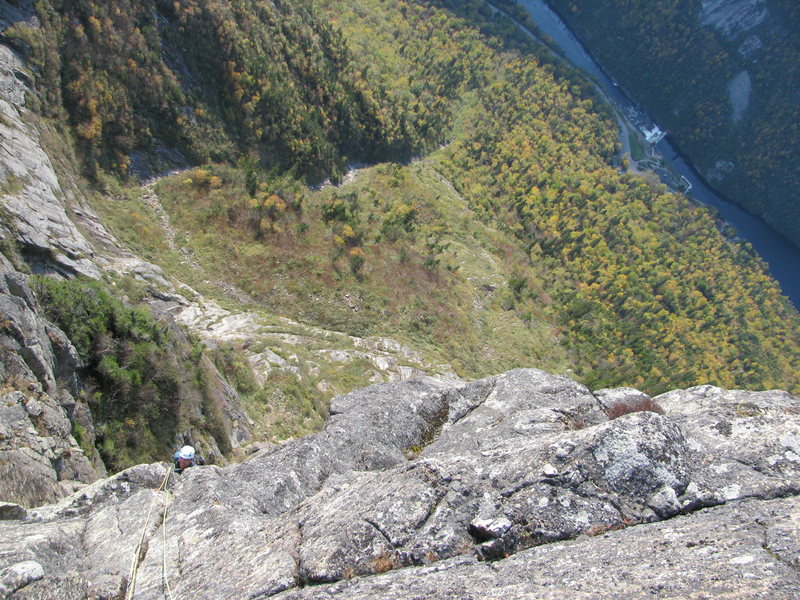 On the last pitch, after the big flake