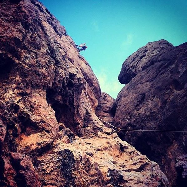 unkown climb at the rough and readys outside las cruces nm...