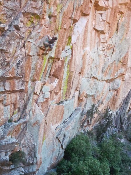 Andy Bennett just after the first crux.