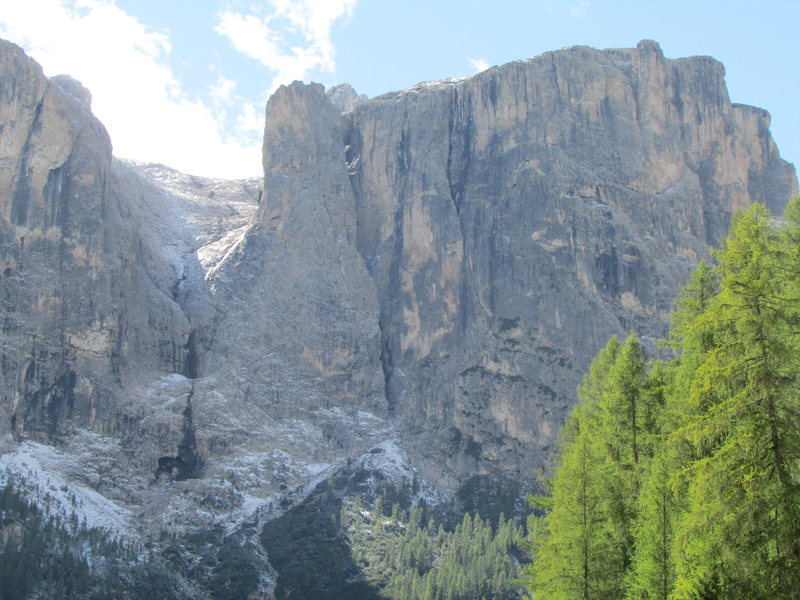 The West Central portion of the Northern Sella Group, from Covara to Wolkenstein.