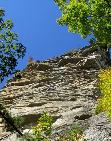 Climber at the belay