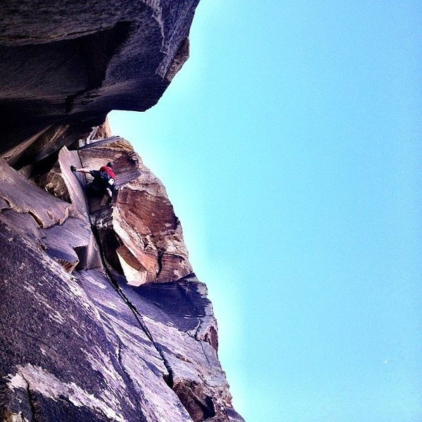Jason making the crux look easy.