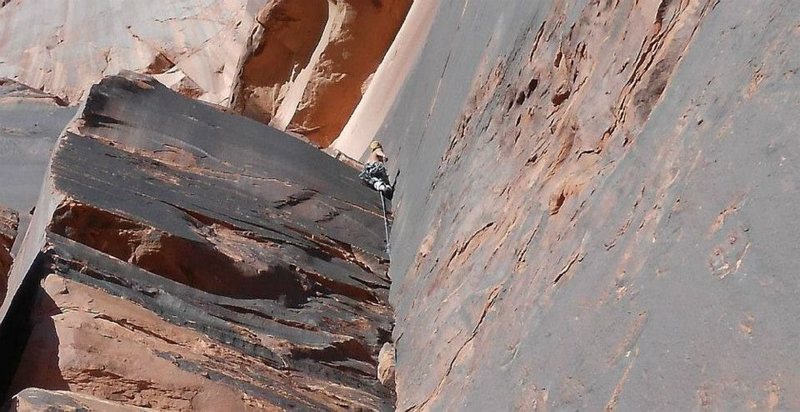 Climbing Million Dollar Bash on the Dylan Wall, The Swell. Good times!