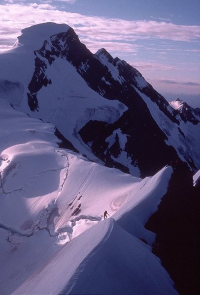 Resplendent from Robson-Resplendent ridge. rock was mostly class 3 with occasional class 4 moves