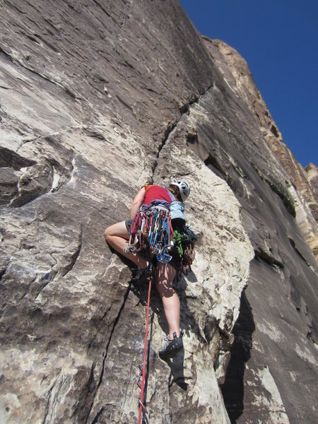 The wonderful P2. We're a long way from NH! A great day alone on Black Velvet Wall.