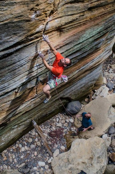 Local sport developing fiend, Matt Greco, unlocking Uncle Kentucky 5.13-, James Canyon, AZ