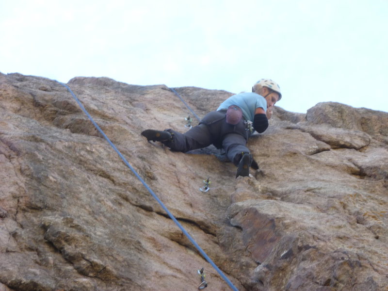 Near the top.