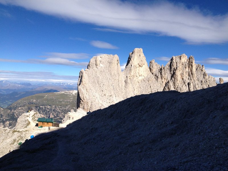 Rifugio Alberto at Santer Pass