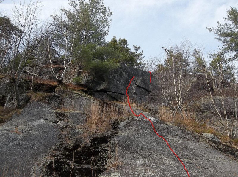 big red line to climb.