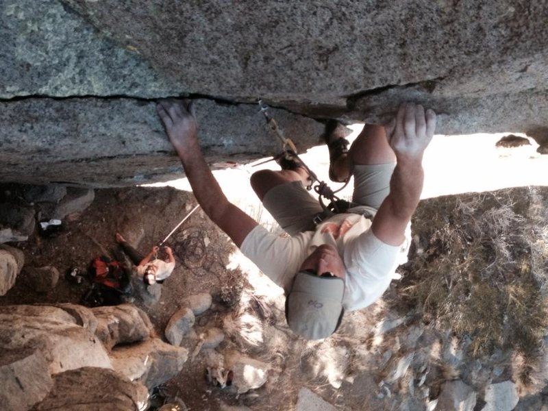 Doug on the jugs at the finish