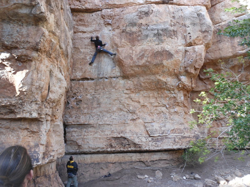 Following the lead, tough area where it gets thin...