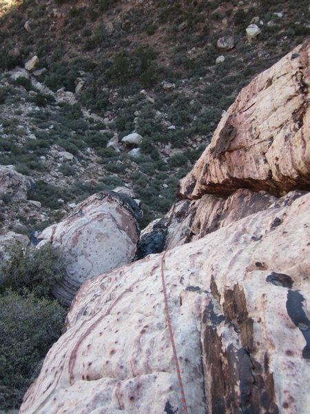 This is looking down half way up Pitch 2.