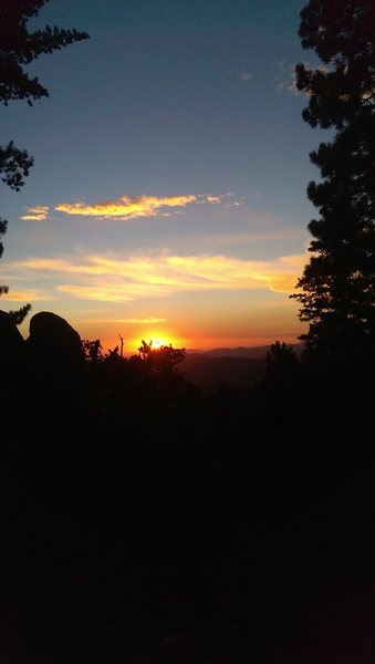 The sunset with my back to Marks Roof. Amazing.