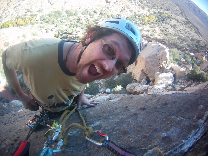 Steve D and I. Red Rocks, Nevada October 19th-23rd 2013. Lotta Balls Wall. 5.8+