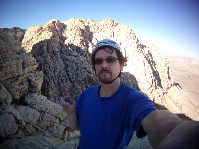 Steve D and I. Red Rocks, Nevada October 19th-23rd 2013. Frogland 5.8<br>